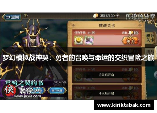 梦幻模拟战神契：勇者的召唤与命运的交织冒险之旅
